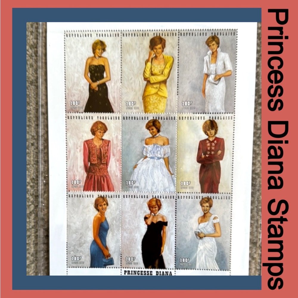 👑 PRINCESS DIANA COMMEMORATIVE POSTAGE STAMP